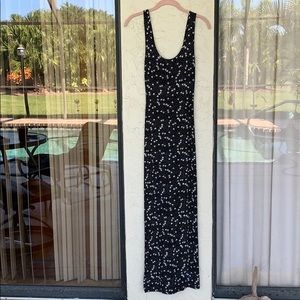 Beautiful black dress with white dress